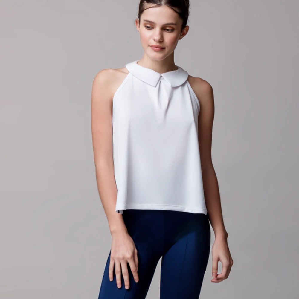 🆕 Adrenalina Activewear: Luxury White Workout Top